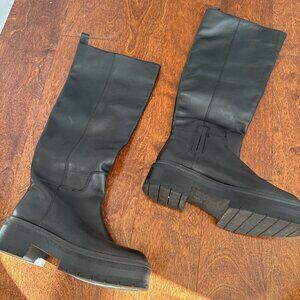 Sam Edelman Knee High black combat boots size 37